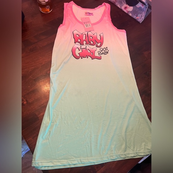 NWT DO NOT DISTURB SIZE MEDIUM Pink and White NIGHTWEAR Pajamas - Picture 1 of 5